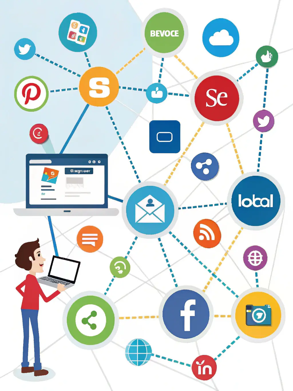 A collage of various online directories and citation websites, emphasizing the importance of consistent business information across the web, used to showcase the Citation Creation & Management service.